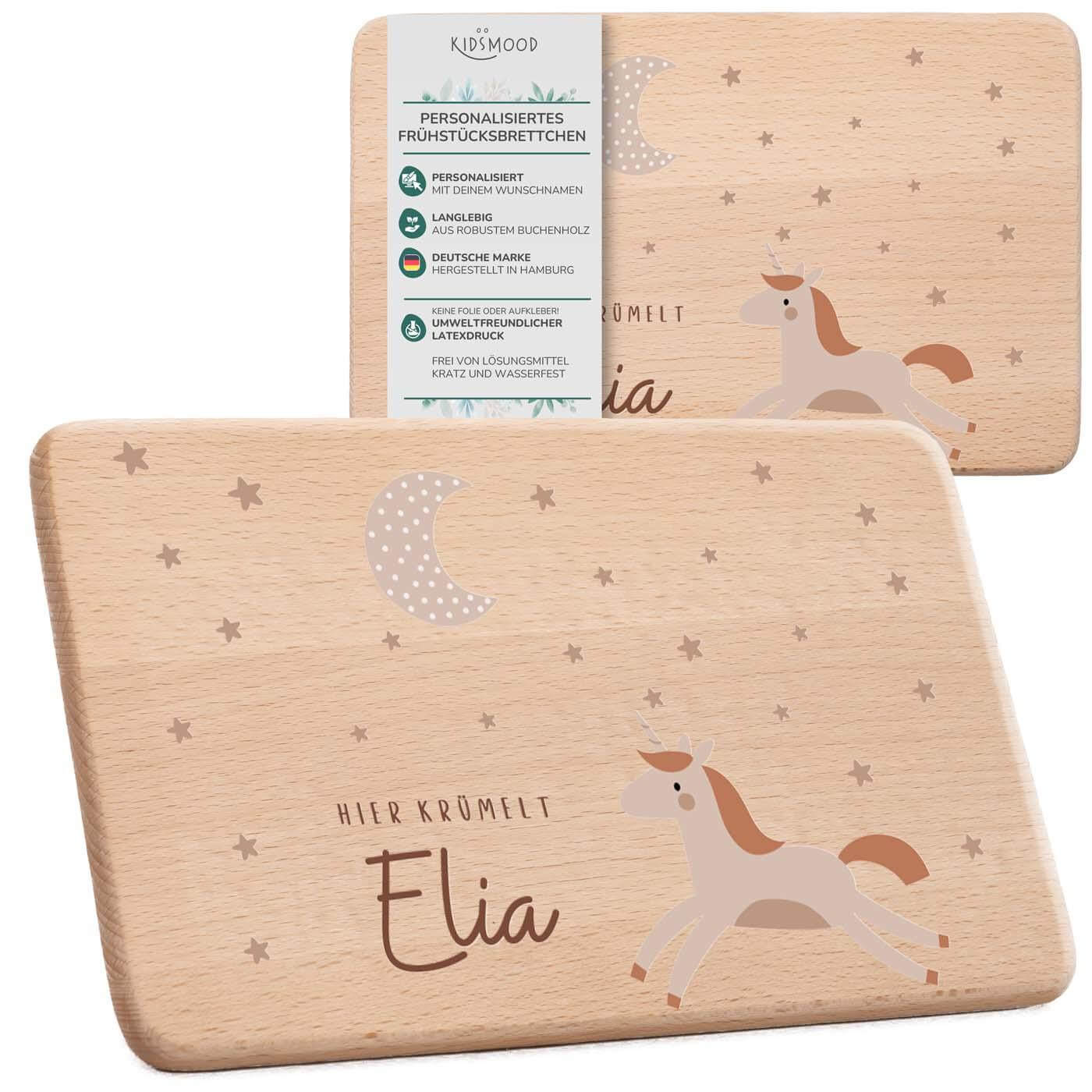 personalisiertes geschenk frühstücksbrettchen mit elefant motiv