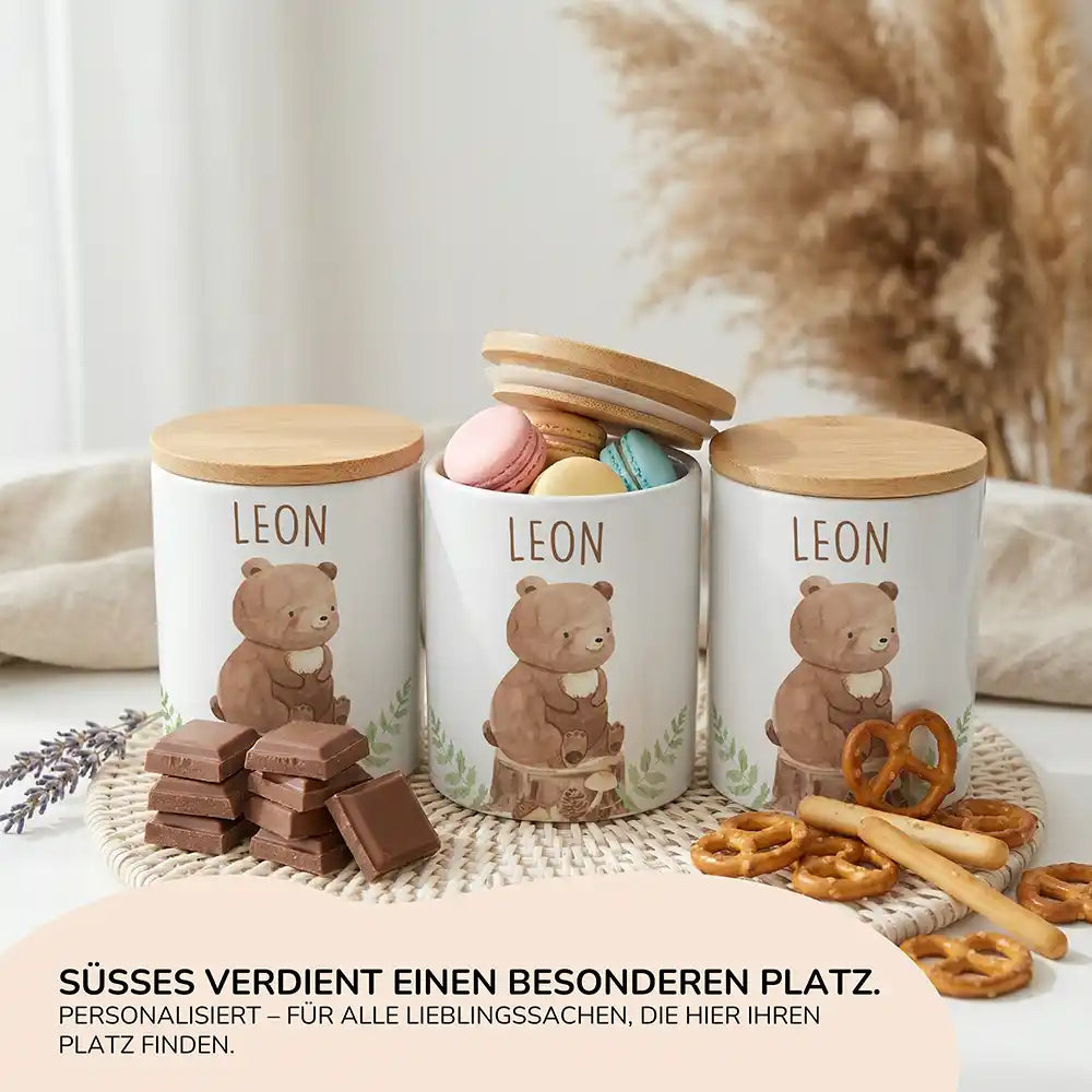 Personalisierte Keksdose Bär Wald - Ansicht 15