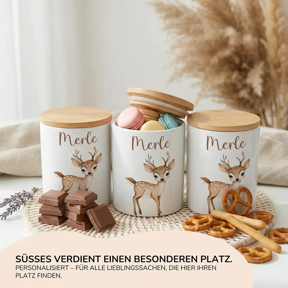 Personalisierte Keksdose Rehkitz Bambi - Ansicht 15