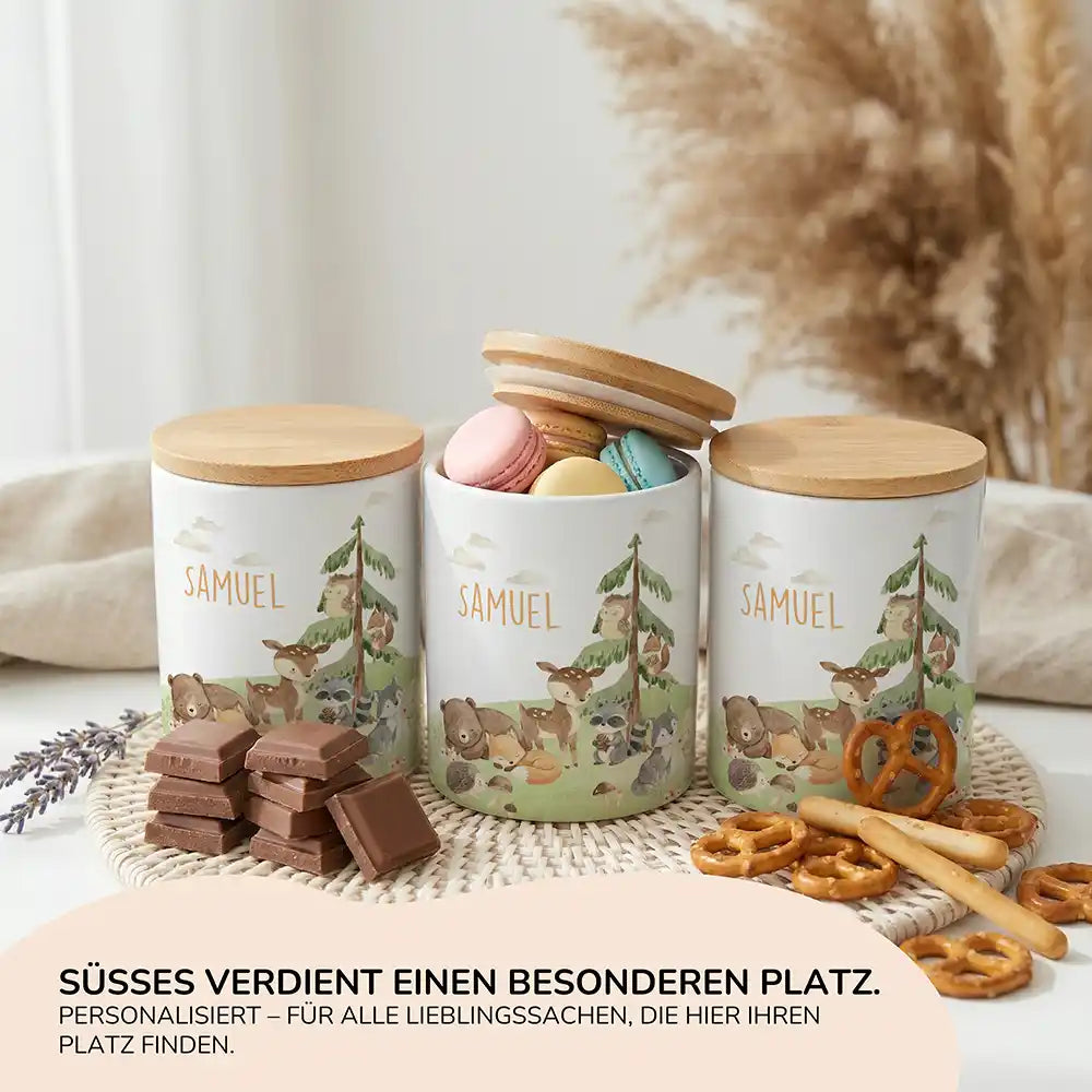 Personalisierte Keksdose Waldszene V - Ansicht 15