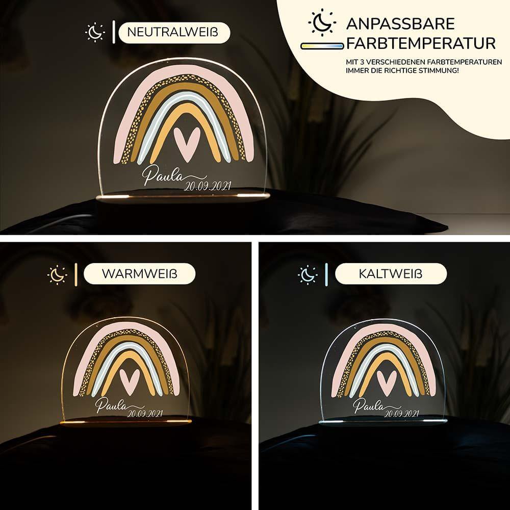 high-quality personalized girl night lamp with name