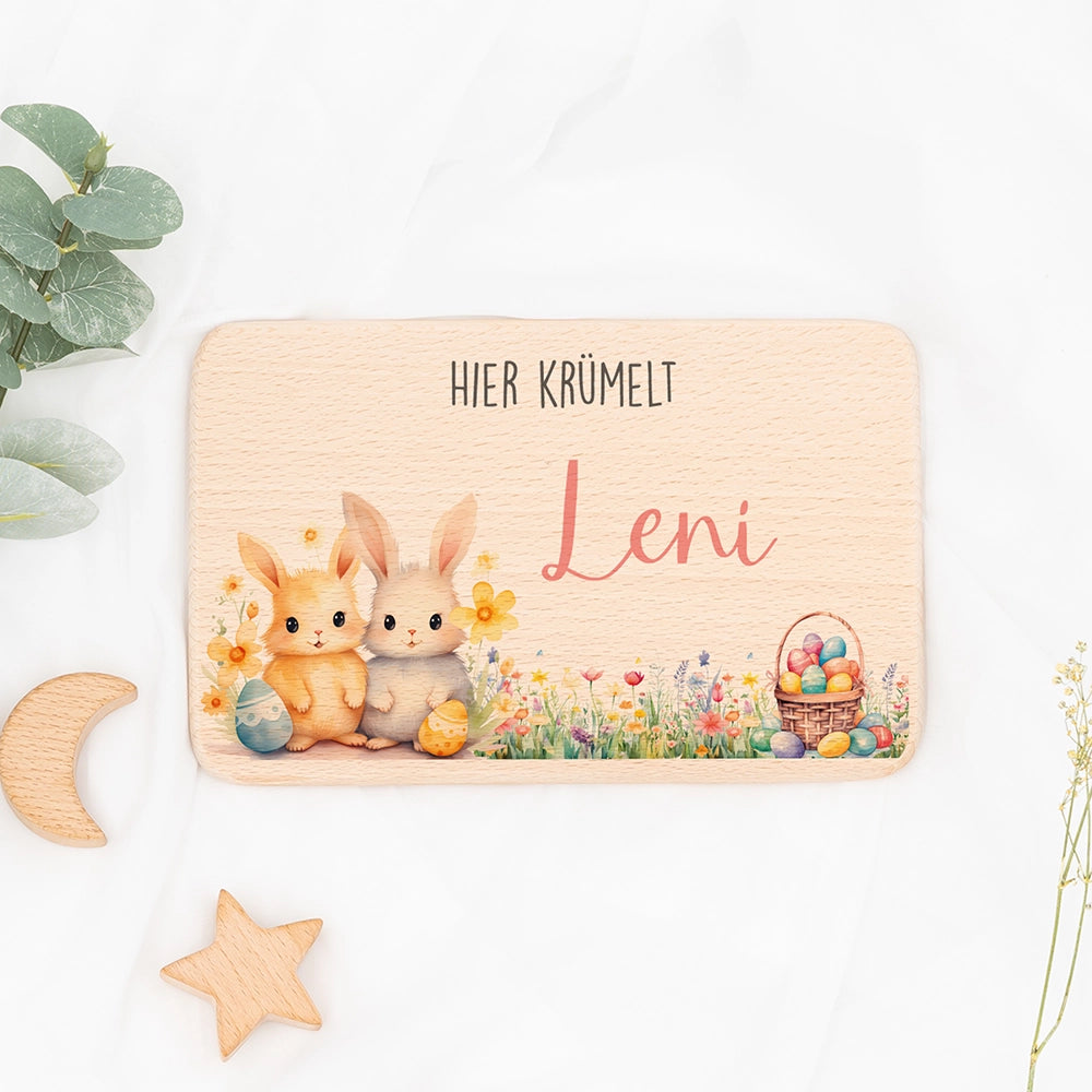 Frühstücksbrettchen Holz personalisiert