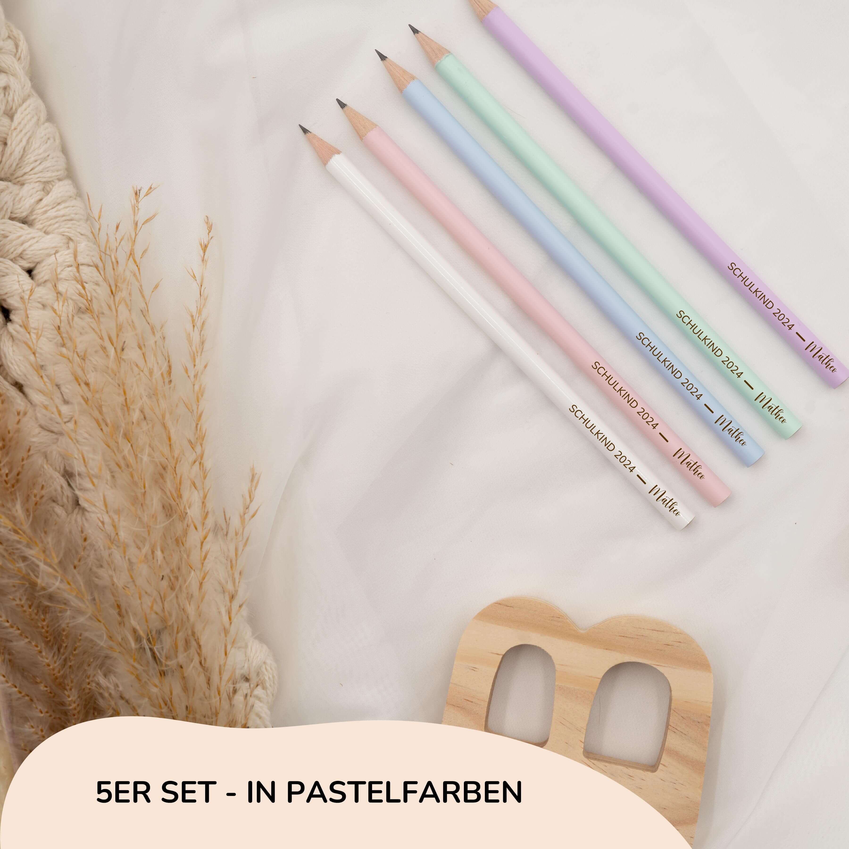 5er-Set Bleistifte personalisiert -Kidsmood.deBleistifte