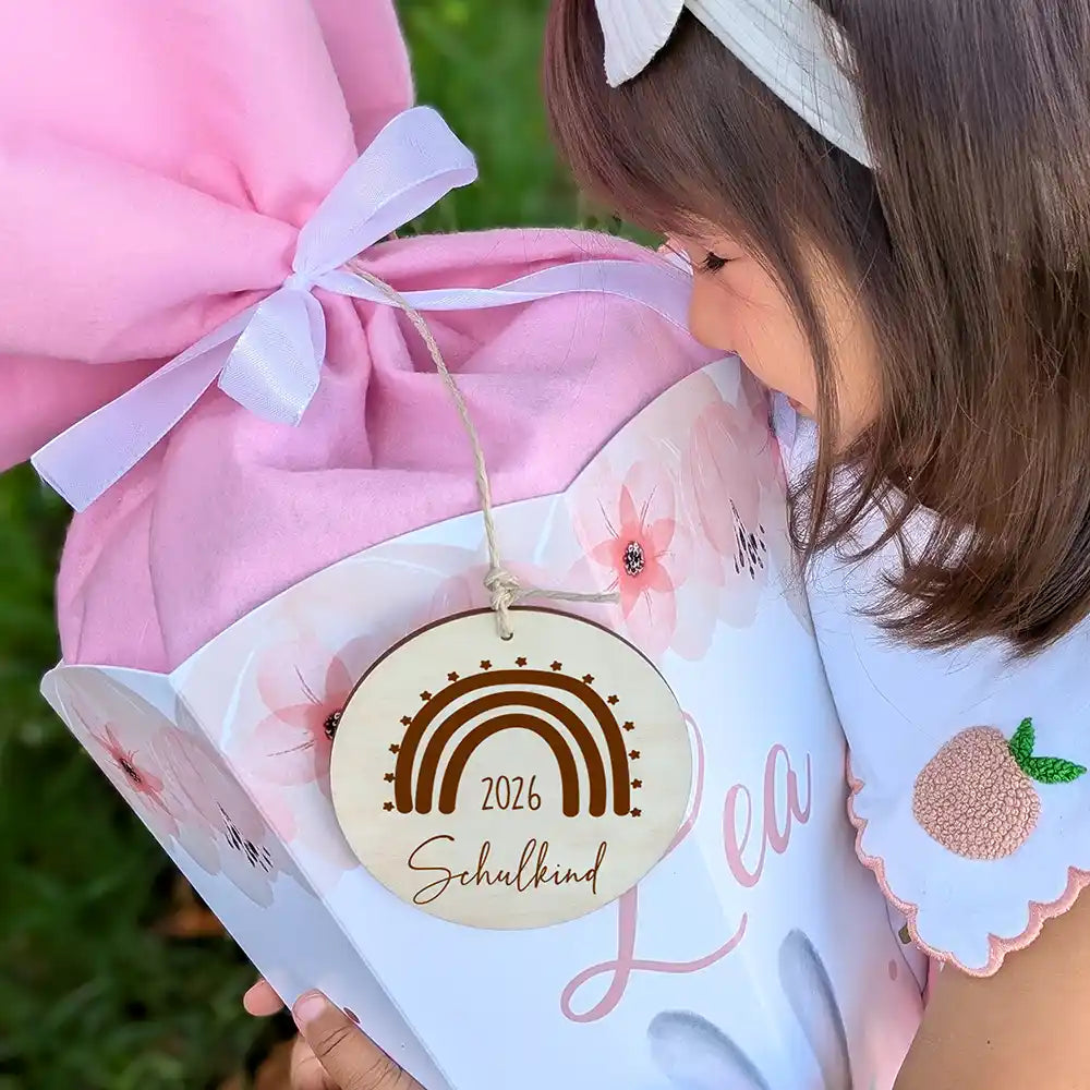 Großes Einschulungsset mit Name – Schultüte, Turnbeutel, Trinkflasche & Brotdose