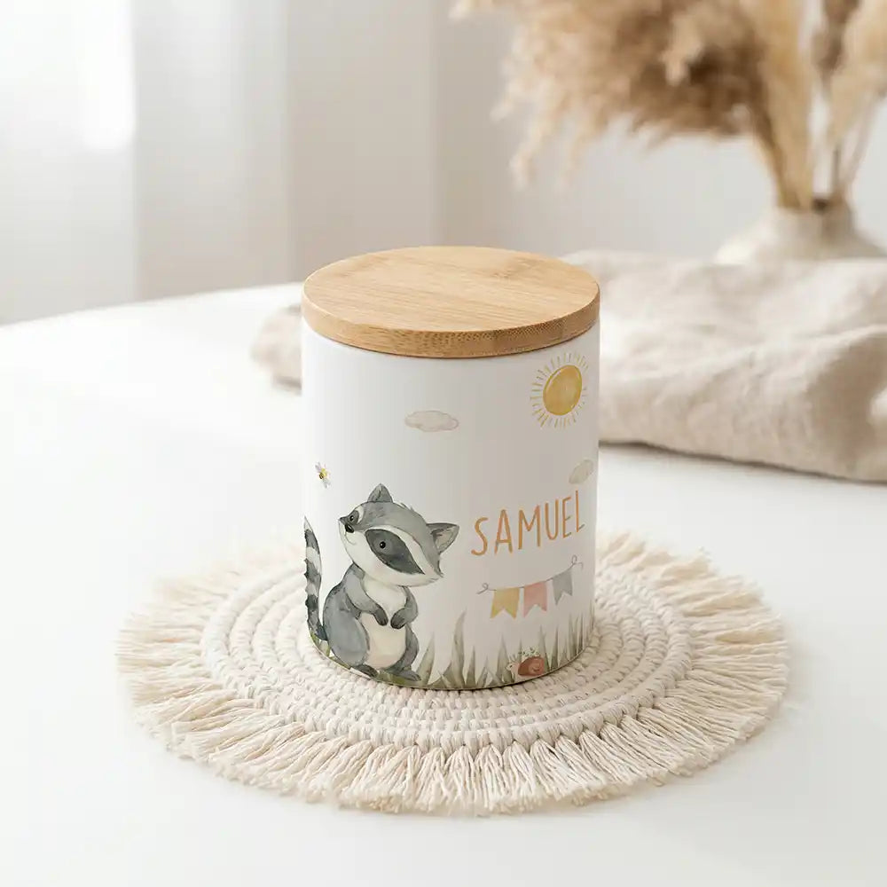 Personalisierte Keksdose Waschbär Sommer - Produktgruppe & Variationen