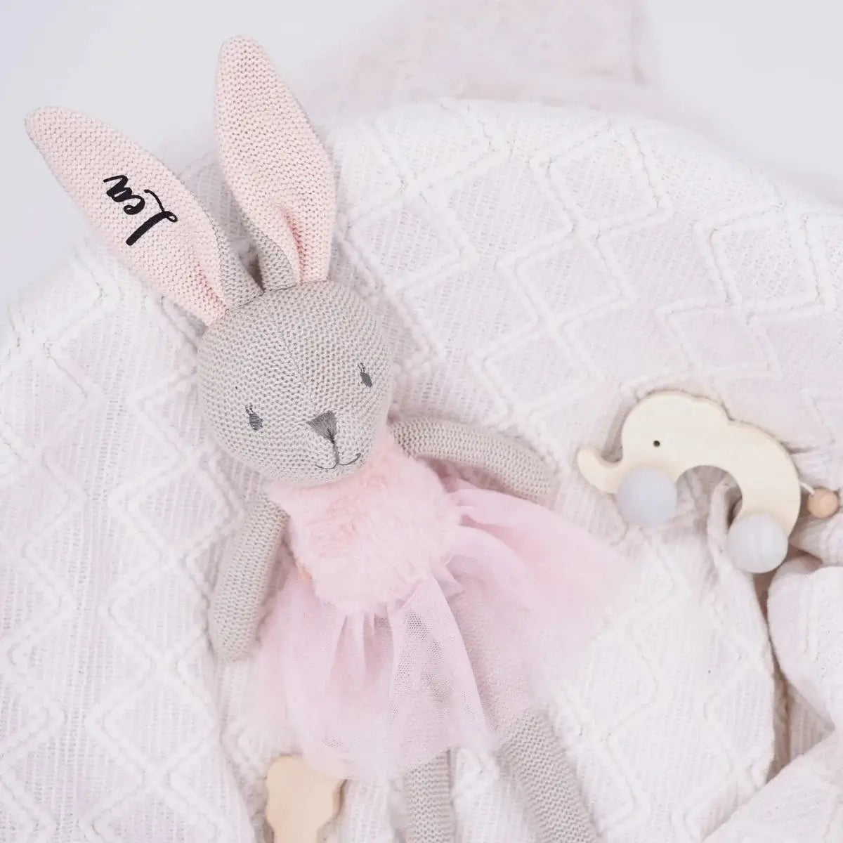 Kuscheltier Hase mit Namen - Für Mädchen & Jungen