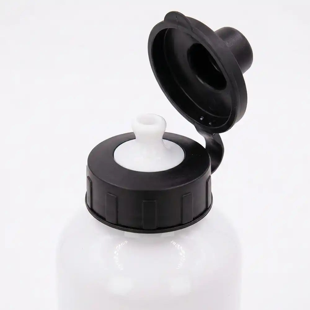 Personalisierte Trinkflasche Kinder Rakete Weltall – beide Verschlüsse mit Karabiner