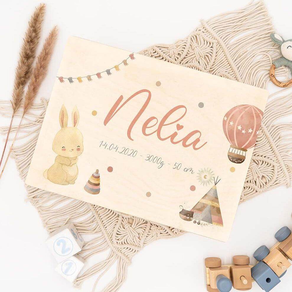 personalized memory box with tipi design