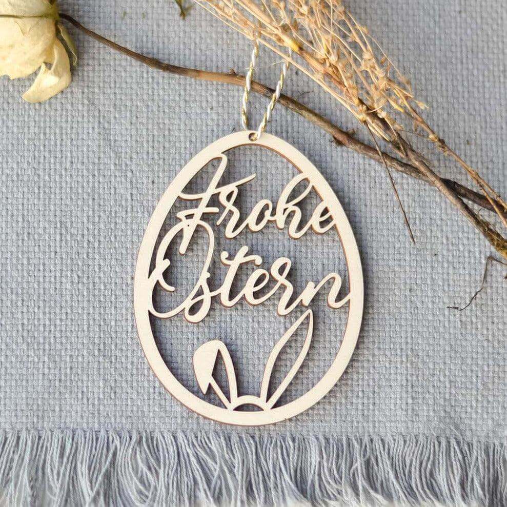 high-quality personalized wooden Easter ornament